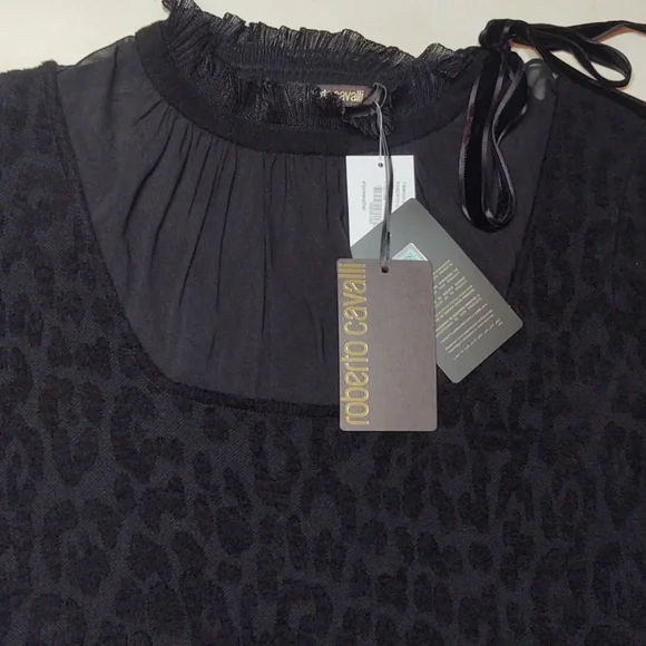 Robert Cavalli Tonal Layered Bell Dress - Picture 6 of 15